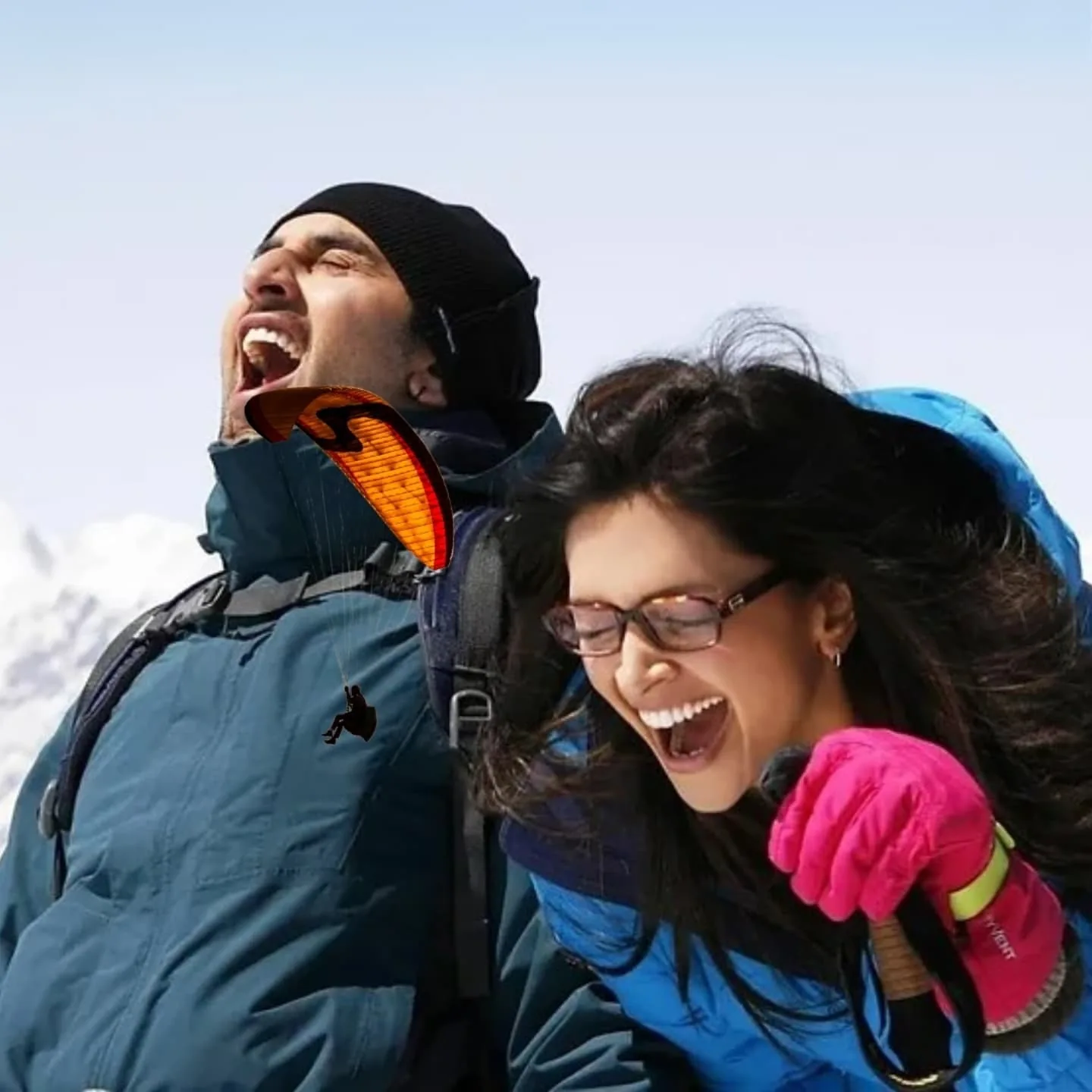 Friends enjoying a mountain walk together